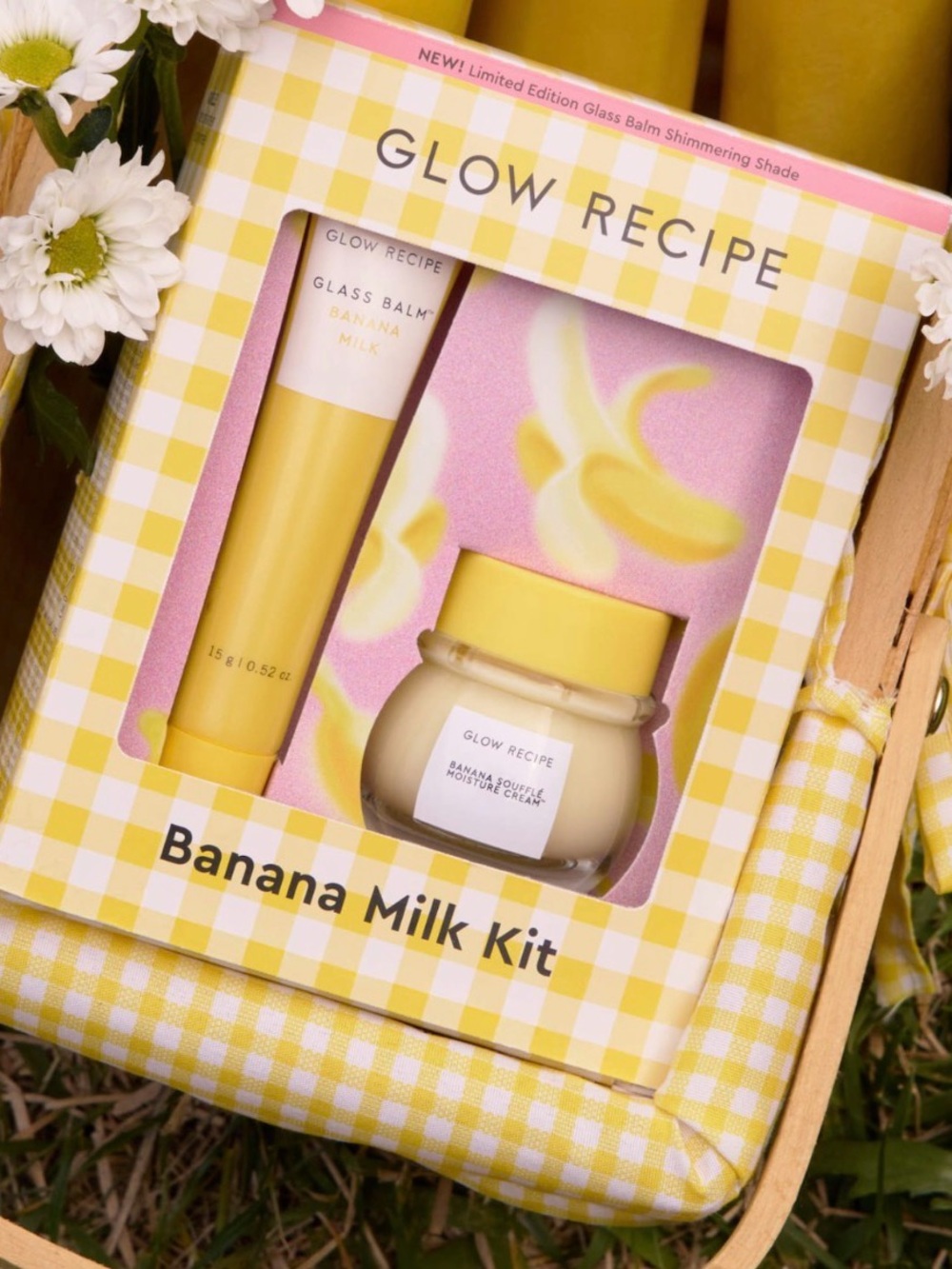 Glow Recipe Banana Moisturizing Cream and Shimmering Lip Treatment Duo
